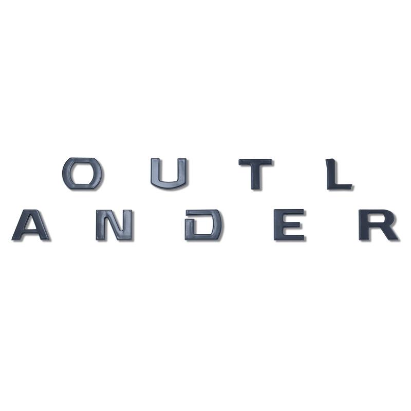 Автомобиль 3D ABS буквы логотип наклейки Стикеры для Mitsubishi OUTLANDER 2023 автомобиля передняя часть капота эмблема с алфавитом значок Стайлинг