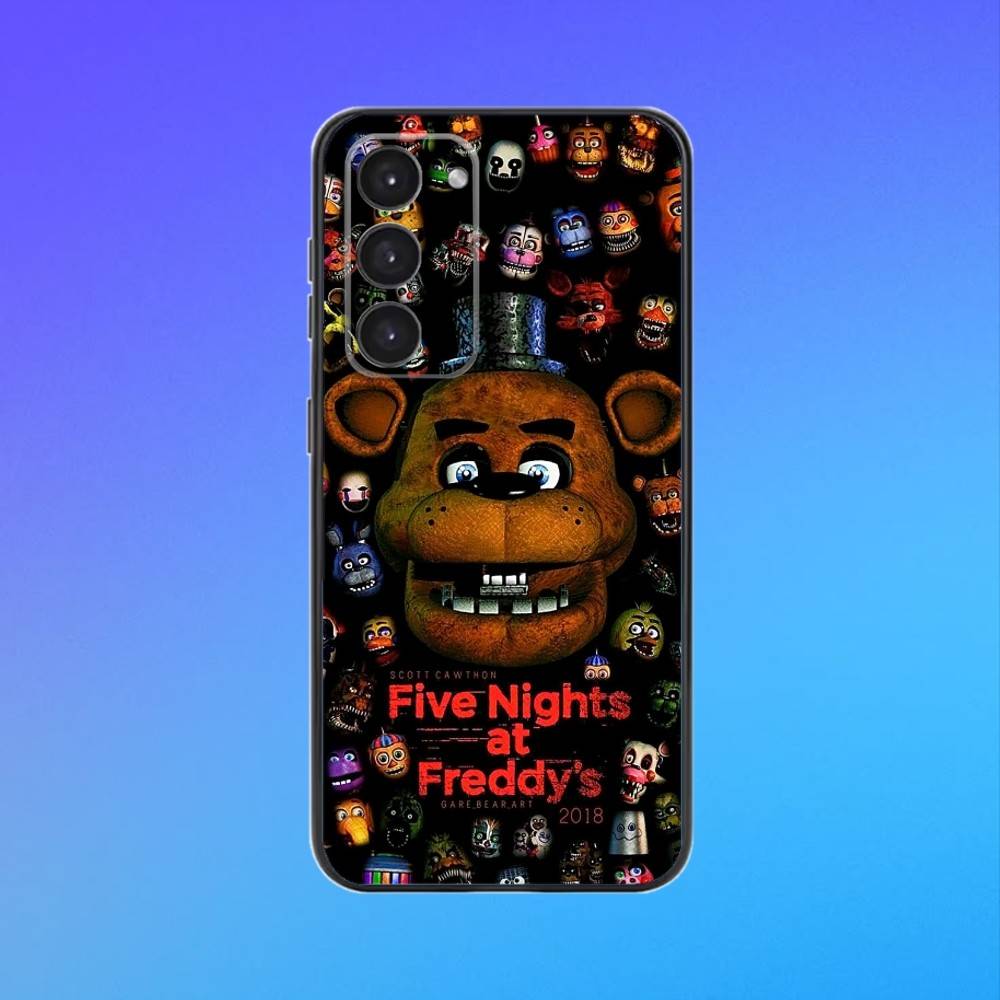 Чехол для телефона Five-Nights-At-Freddys F-Fnaf Для Samsung Galaxy A73,A72,A71,A70,A53,A52,A51,Других Мягкий Черный Чехол