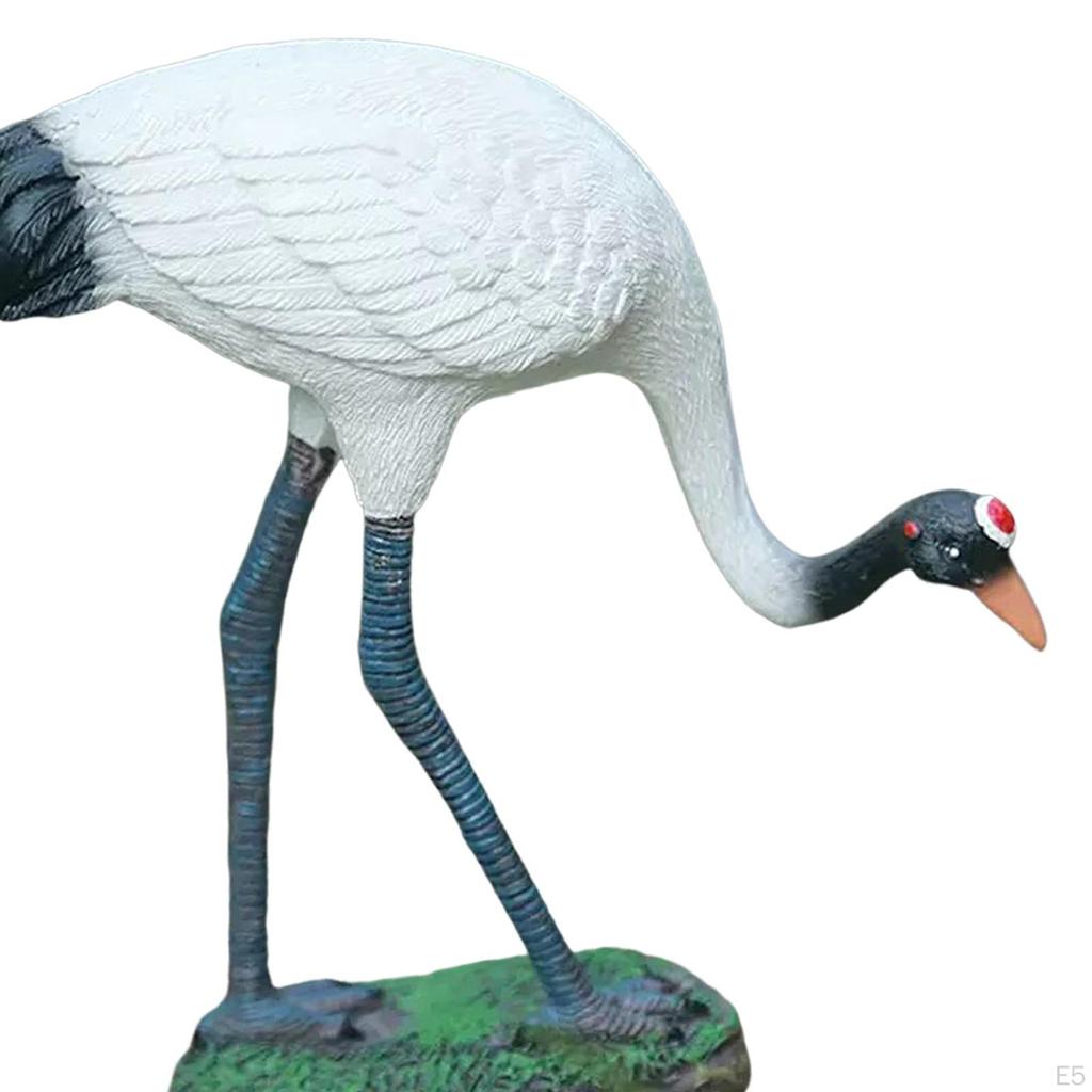 Садовая статуя, фигурка животного, журавль, скульптуры для двора, художественное ремесло, новинка, миниатюрные статуи птиц для