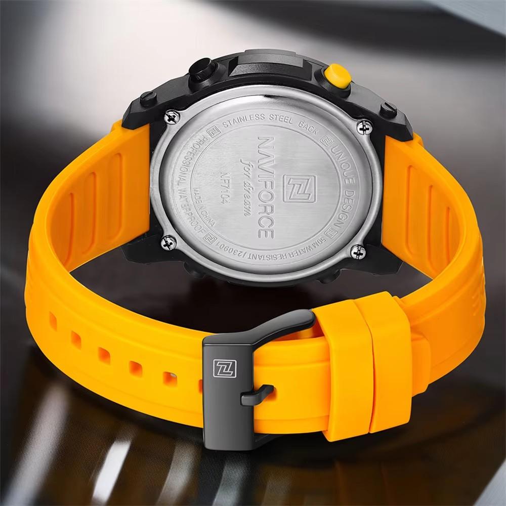 7104 NF7104 Digital Watches Waterproof Original Electronic Male Clock Reloj Sport Chronograph Man Wristwatch for Men