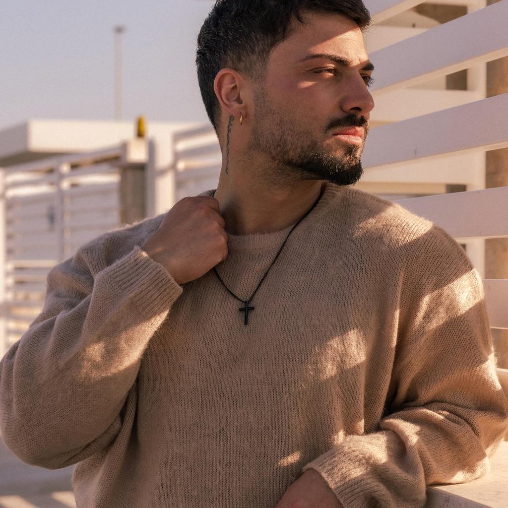 Stainless Steel Necklace Black Pants Gift Jewelry Silver [SERASAR] Men's (with Pendant), Chain, Chain, Men's Chain,