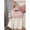 French niche texture handbag small bag women's 2025 new diamond lattice small square bag fashion chain crossbody bag