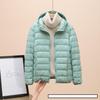 Fashion Female Cold Jacket Women Winter Light White Duck Down Jacket Slim Puffer Jacket Portable Windproof Down Coat