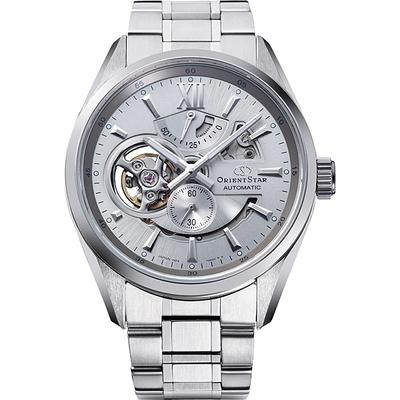 Мужской RK-AV0125S (Orient Star Contemporary Современный скелетон Мужской металл) Круглые часы, серебро