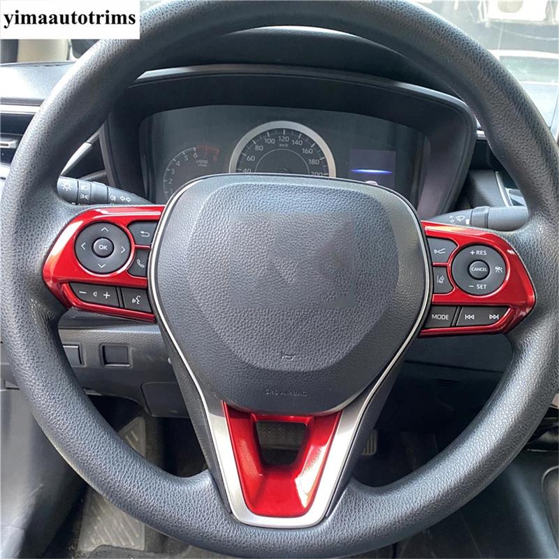 Car Steering Wheel Frame Cover Trim Matte Accessories Interior For Toyota RAV4 XA50 / Corolla E210 / Corolla Cross - 2025