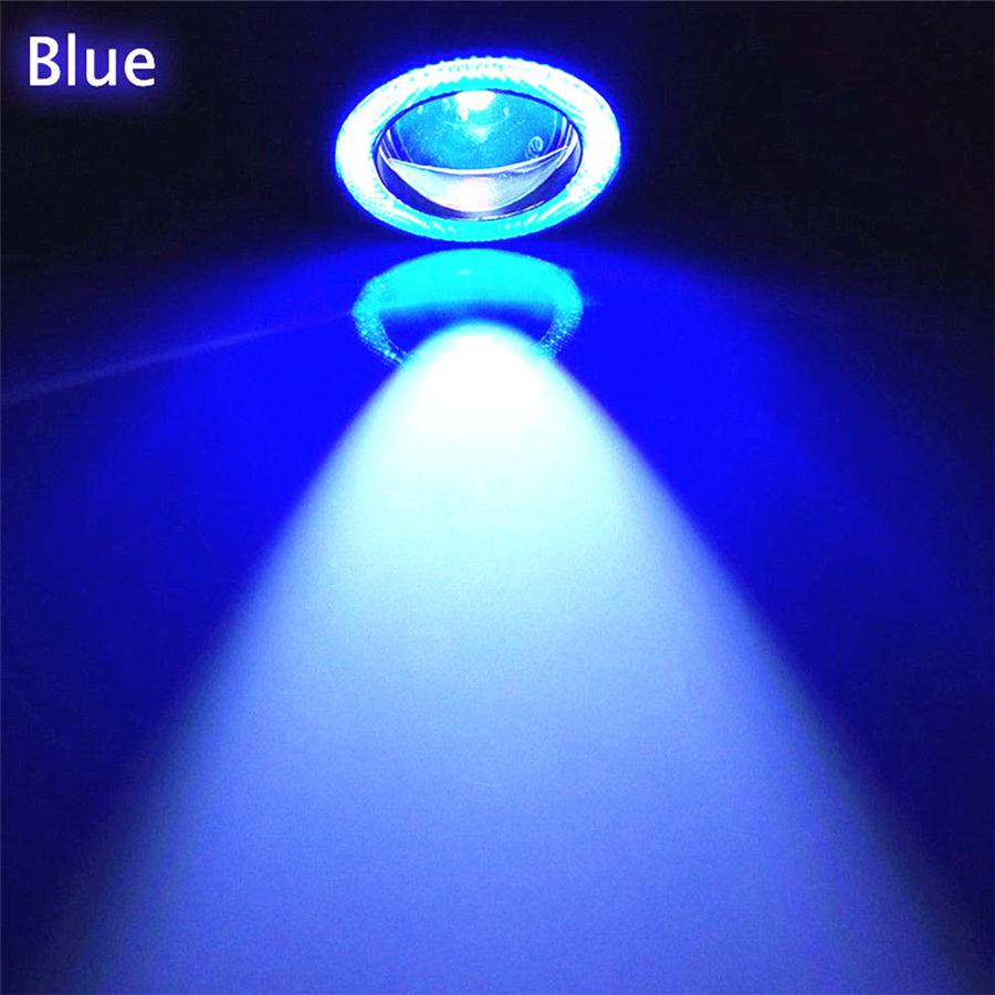 3,5" COB Противотуманная фара Проектор Автомобиль CCFL Синие Ангельские глазки Кольцо-гало ДХО Фара