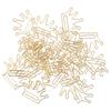 100Pcs Crown Shaped Paper Clips Iron Decorative Paperclips with Box for Books Notebooks Clipboards 