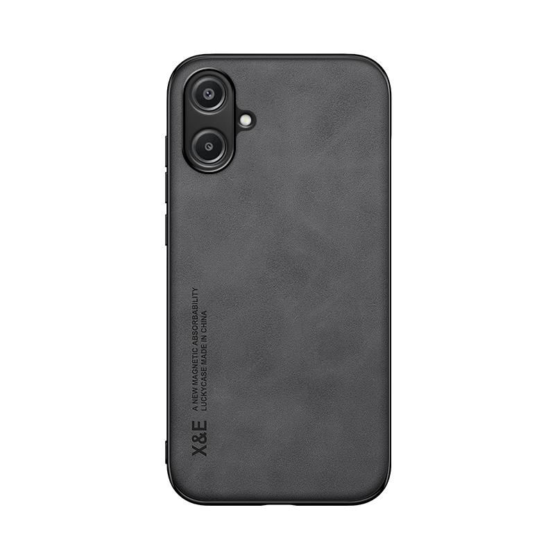 KEYSION Роскошный ретро чехол из ПУ кожи для Samsung A06 Мягкий силикон+ПК Противоударная задняя крышка для телефона Galaxy A06 4G