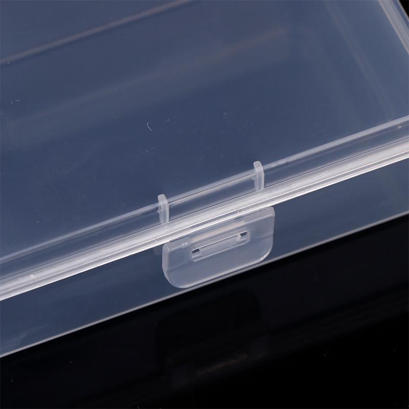 Small Semi-Transparent Plastic Cards Cases Folder Matte Flip-Top Jewelry Box Accessories Storage Organize Packaging Boxes