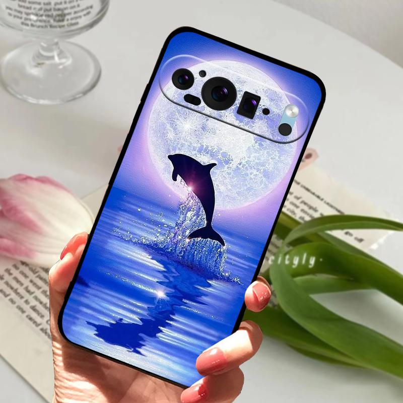 Чехол для Google Pixel 9 Pro Pixel9 Pro XL Милое Животное Мягкий Силикон ТПУ Чехол для Телефона Для Google Pixel 9 9a Бампер Fundas Роскошный