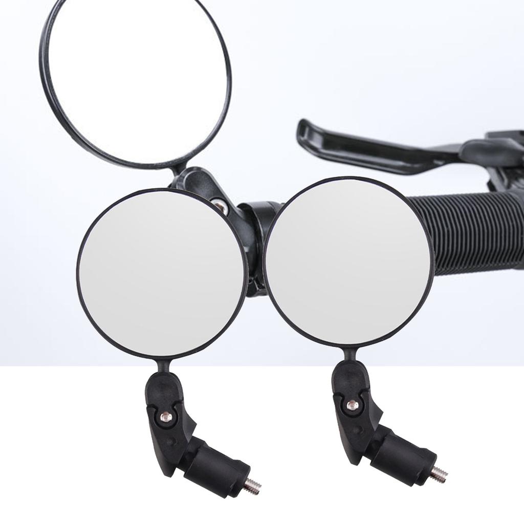 Круглое зеркало заднего вида для велосипеда, автомобильное, вращающееся на 360 градусов, безопасное, складное, с выпуклой линзой, для велоспорта
