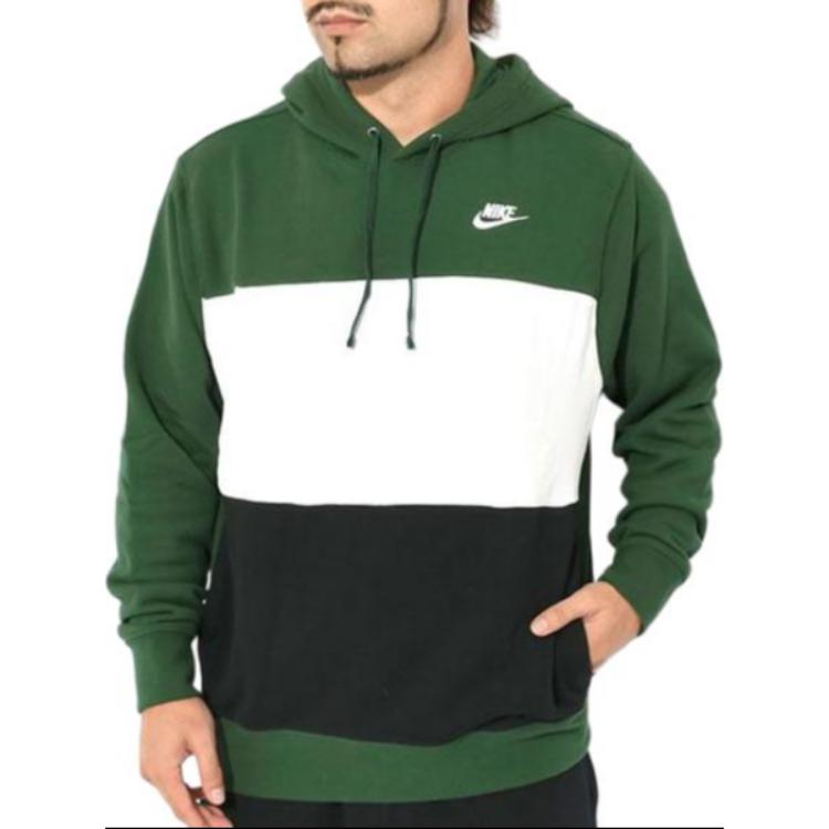 Nike Sweatshirts Men's Fir Green Hooded Moderate Regular FB7416-323