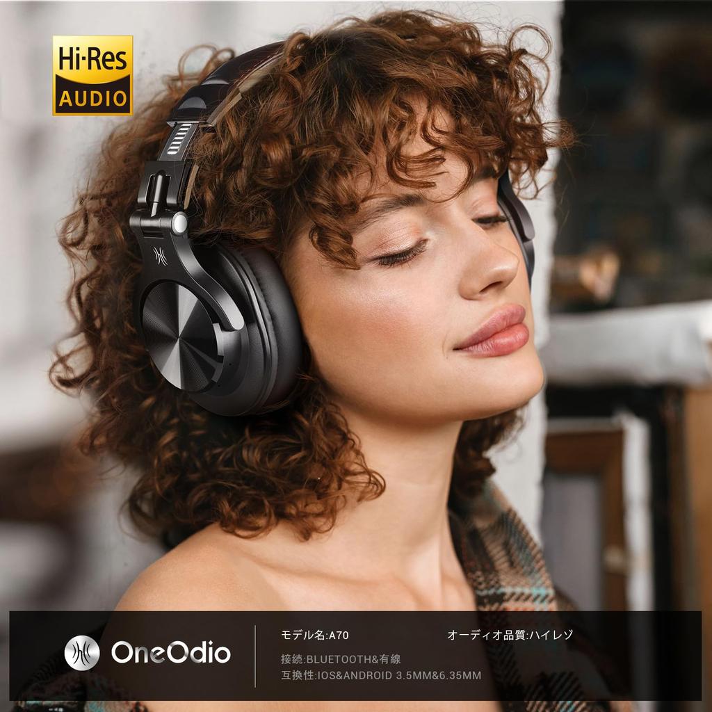 OneOdio A70 Wireless До 72 часов Bluetooth Проводной и двойной с DJ Герметичный монитор Съемный Прослушивание наушников, Воспроизведение, Наушники,