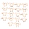 36Pcs Wooden Crosses Crafts, Cross Shape Wooden Chips, Unfinished Wooden Crosses, for Arts Crafts Gift Tags Decoration