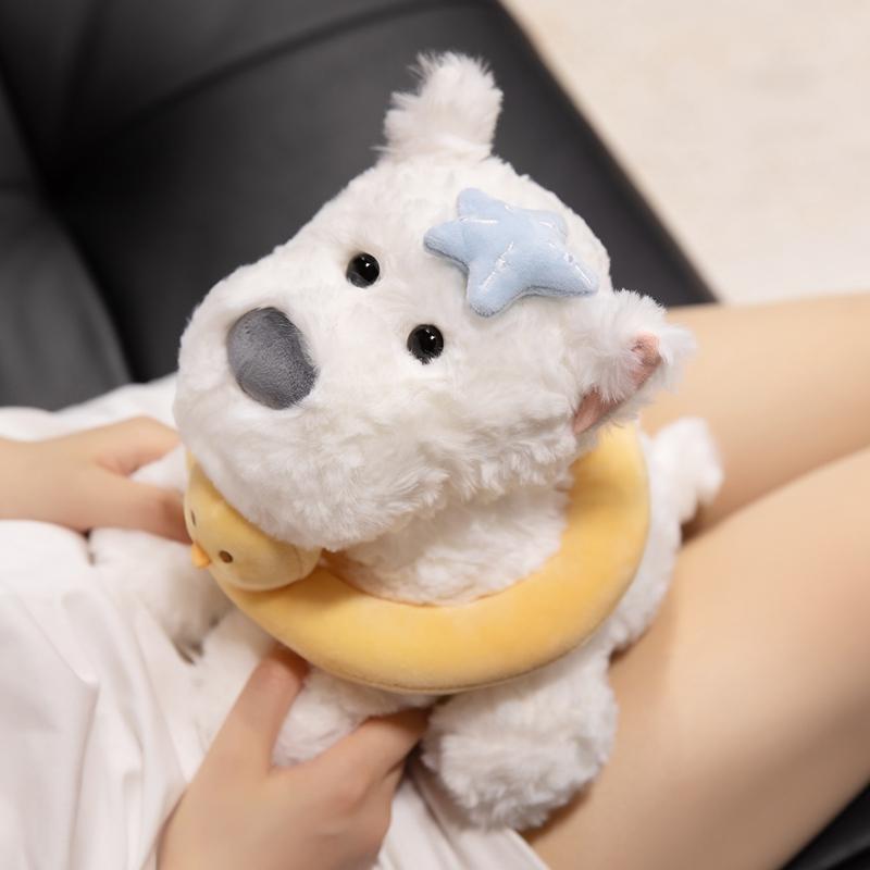 Simulated West Highland White Terrier Plush Dolls Stuffed Cartoon Animal Doll Little Puppy Dog Toys Xmas Gifts