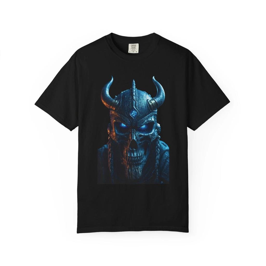 Viking Skull T-shirt Tops Tees Unisex, Unisex Graphic Tee, Gothic Style Apparel