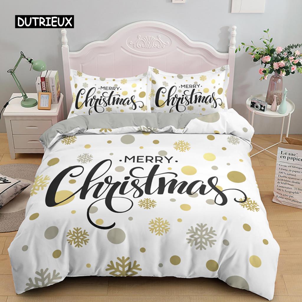 3D-печатный комплект постельного белья Merry Christmas Queen/Twin/King Size рождественское украшение для дома постельное белье с подушкой