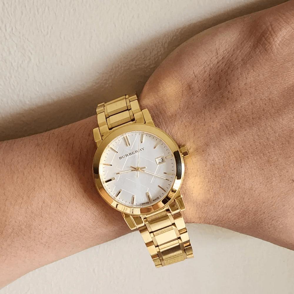 Burberry BU9003 Белый циферблат Нержавеющая сталь Унисекс Часы