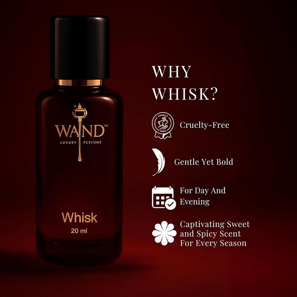 Парфюм Whisk Унисекс, 20 мл | Розовые ноты шафрана, Кожаные ноты
