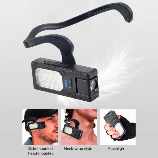 Налобный фонарь с креплением на ухо, с режимами датчика движения, регулируемый, перезаряжаемый, водонепроницаемый, светодиодный налобный фонарь с креплением на ухо, мини-фонарик для кемпинга на открытом воздухе, пеших прогулок