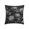 Totally Gothic Cojines Throw Pillow Case Heavy Metal 1960s Punk Cushion Home Sofa Chair Print Decorative Coussin