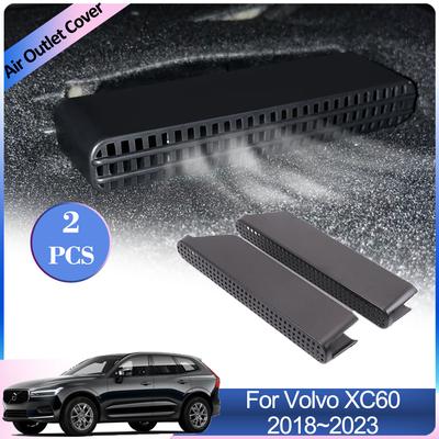 Крышка воздухозаборника автомобиля для Volvo XC60 T4 T5 2018~2024 Под задним сиденьем вентиляционная решетка шторка кондиционера Вентиляция выхлопная система аксессуары