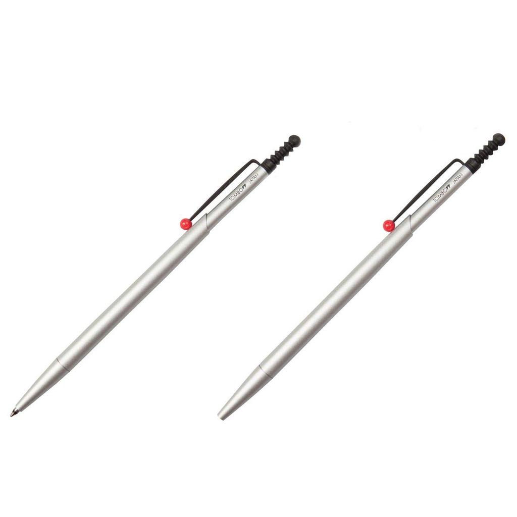 Шариковая ручка Tombow Pencil ZOOM 727 Серебристая Масляная 0.7 BC-SAZ04