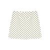 Женская юбка-трапеция большого размера в черный горошек, короткая - Универсальная, облегающая бедра, Подходит для миниатюрных, для весны/осени