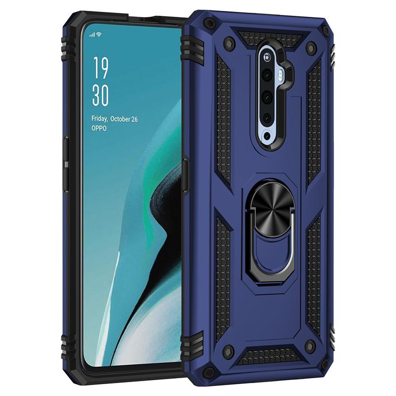 Для OPPO Reno 2Z чехол противоударный бронированный чехол для телефона Reno 4 5 Lite 4F 5F 5Z 6 магнитный держатель для кольца на палец чехол