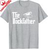 The Dockfather  Boating Sailing Boat Captain Motorboating TShirt Unisex Streetwear Tops Cotton Tee Graphic T Shirts Camisas