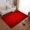 Red Spider Web Pattern Design Rug - Non-slip rug suitable for living room and bedroom sofas.