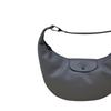Longchamp Le Pliage Xtra Logo Embossed Detachable Leather Crescent Bag Large Women Shoulder Bag Dove-Gray 10338987P55
