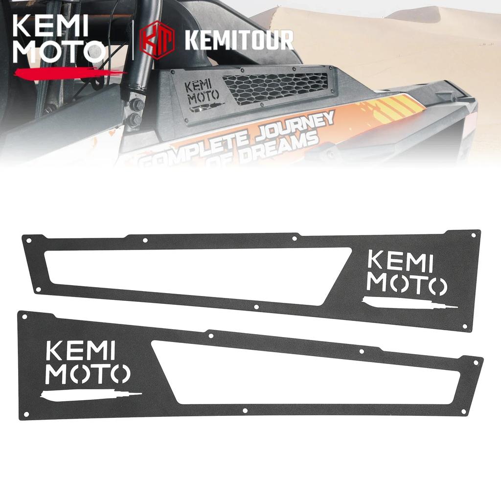 KEMIMOTO UTV 2PCS Aluminium Air Intake Grill Bezel Side Vent Covers Compatible with Polaris RZR XP 1000/ RZR XP 4 1000 2014-2023