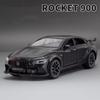 1/24 ROCKET 900 литая игрушечная модель автомобиля из сплава резиновые шины имитация салона 6 дверей открывающийся автомобиль коллекционные украшения детская игрушка мальчик подарок