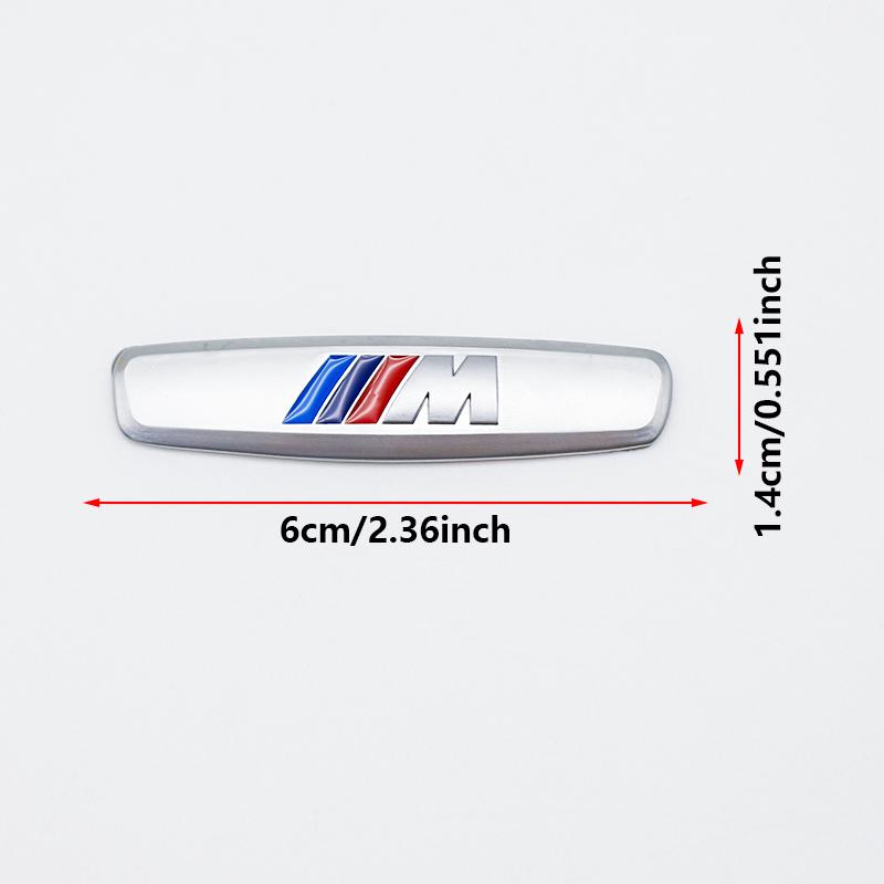 AAAQH1 1/2Pcs Metal Car Interior Seat Dashboard Emblem Sticker M logo for BMW M Performance E90 F30 G20 X3 X5 X7 Tuning Styling Badge