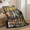 Modern Dean Signature Series Electric Guitars Dark Cozy Blanket, Silky Soft Blanket for Restful Sleep, Durable Warm Throw for Outdoor Fun