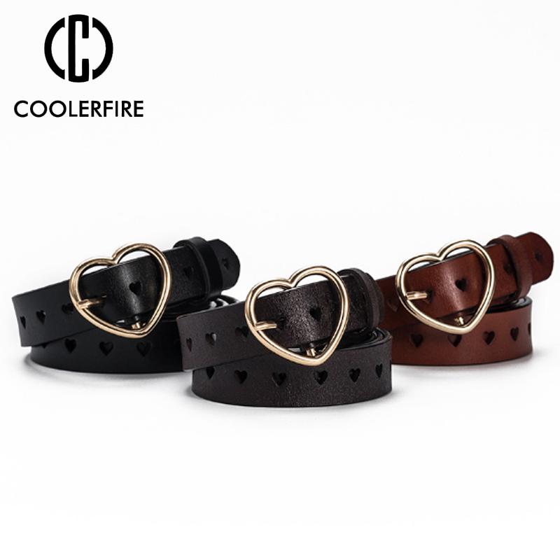 Women Belt Deduction Side Gold Buckle Jeans Wild Belts Fashion Students Simple Casual Trousers Belt