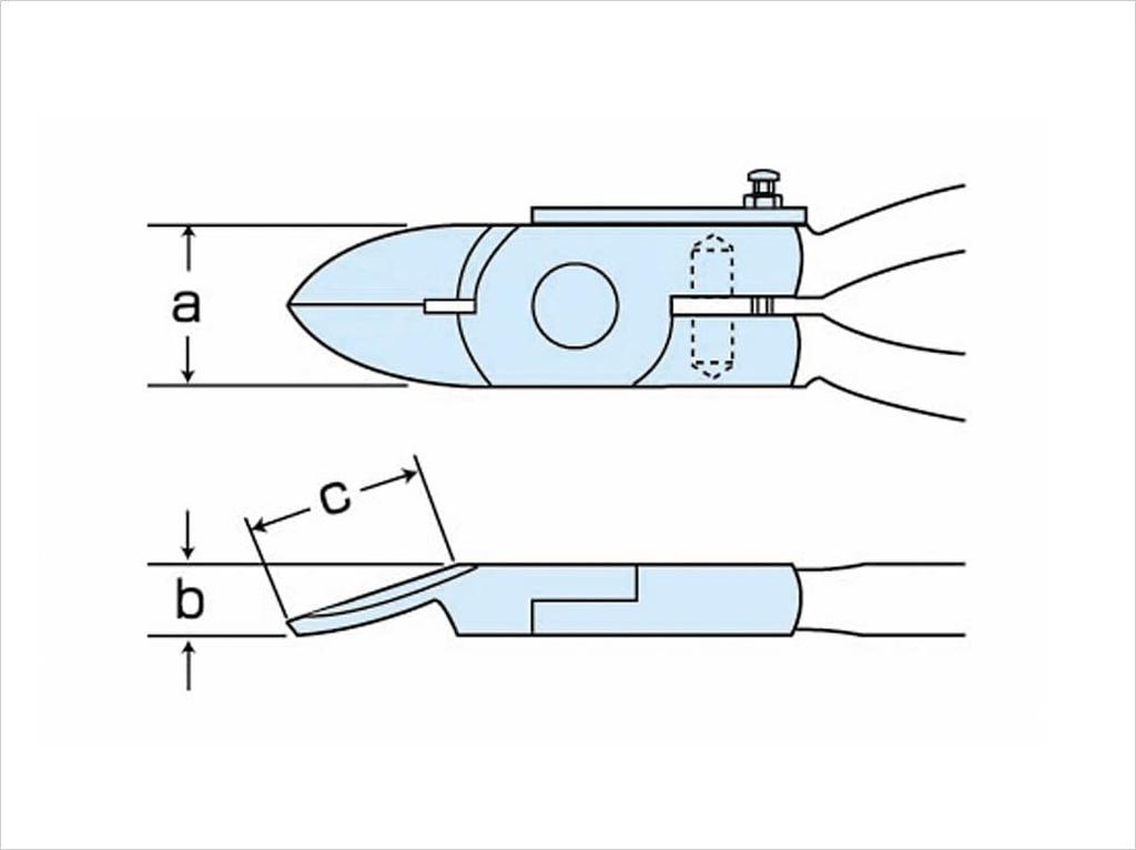 Muromoto Iron Works Merry High Plastic Nippers with Backlash Correction Tool 160SG-150