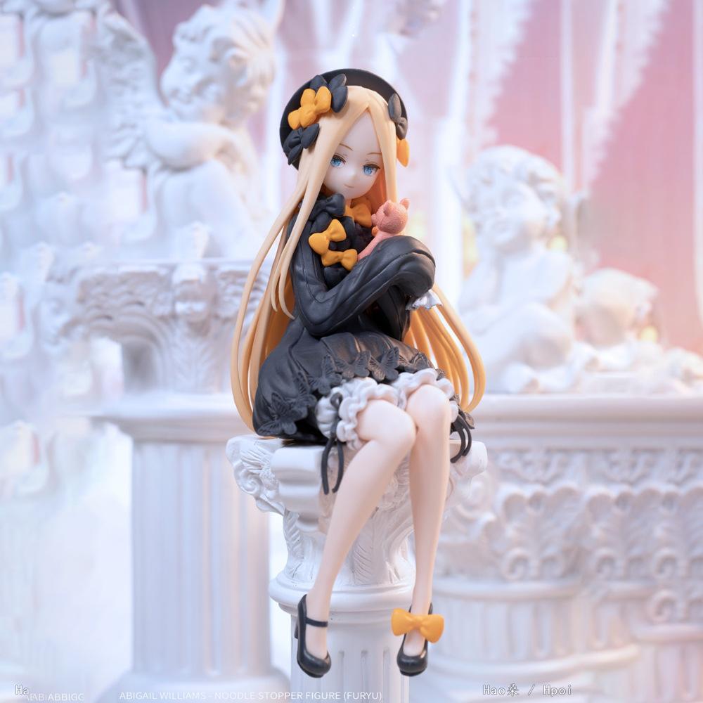 15см Аниме Fate/Grand Order Абигейл Уильямс Фигурка Стопор для лапши Фигурка Сидящая Модель Игрушка Подарок Коллекция Фигурка