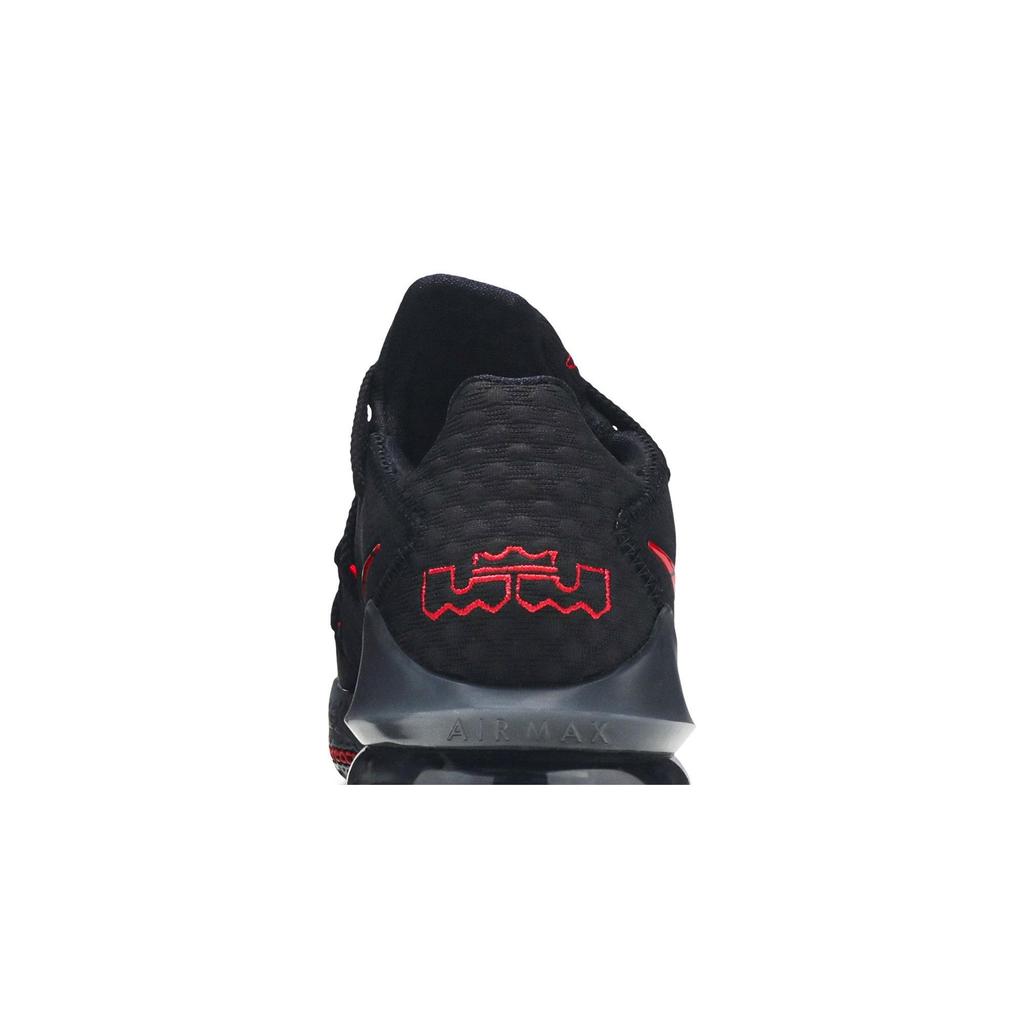 Nike LeBron 17 Low 'Bred' (Unisex) Black / University Red / Dark Grey Basketball Shoes CD5007 001
