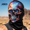 Lightweight Comfortable Tactical Mask Skull Print Halloween Balaclava, Breathable Mesh Full Face with Cool Cosplay Costume Accessories 3D Print,