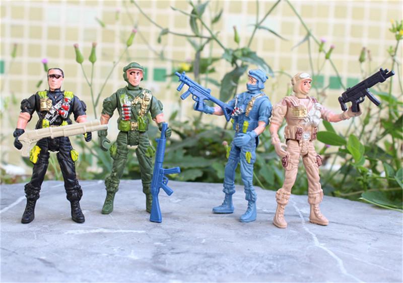 Военный игровой набор, фигурки спецназа, детские игрушки, пластиковые солдаты 9 см для мужчин