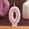 Macaron Ball Threaded Candle Set Birthday Color Digital Candle Cake Decoration