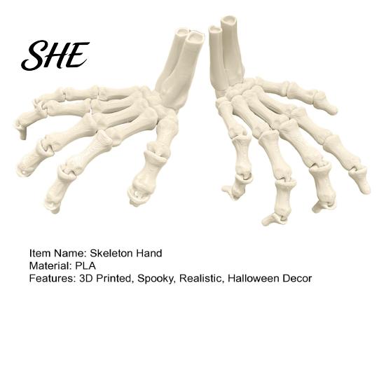 Decorative Skeleton Hands for Events Halloween Hands, 3D Printed Hand Bones Model, Realistic Unique Table Centerpieces Spooky Bone Claw Prop