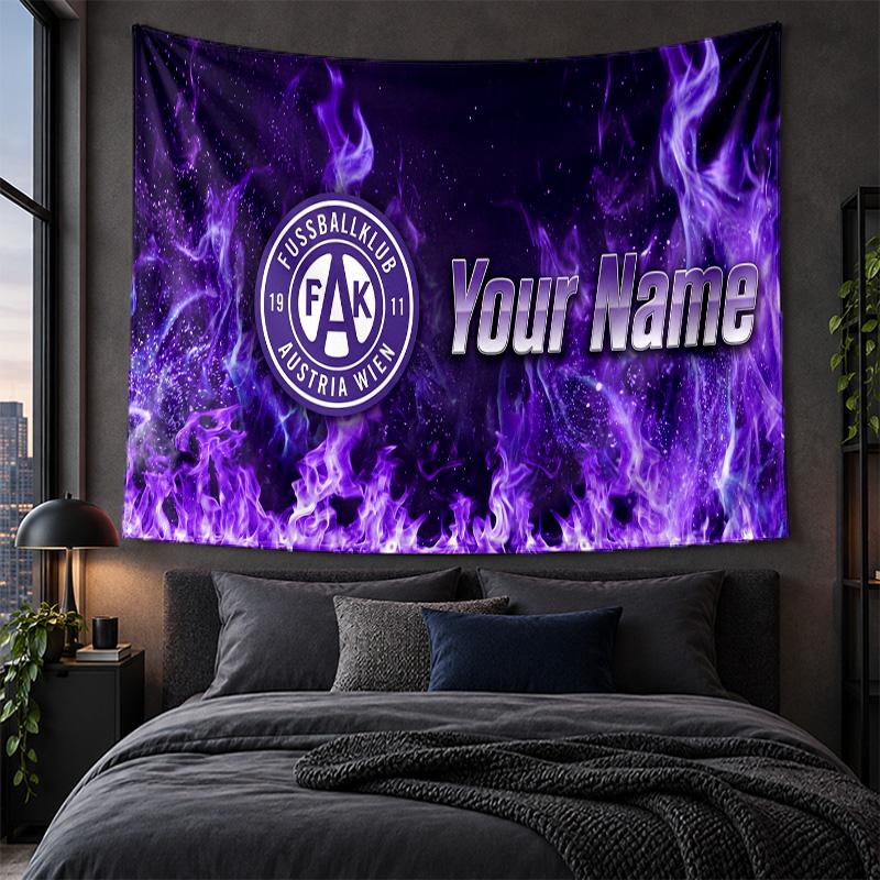Personalized Tapestry Wall Hanging Austria Wien FC Pattern Art Background Cloth