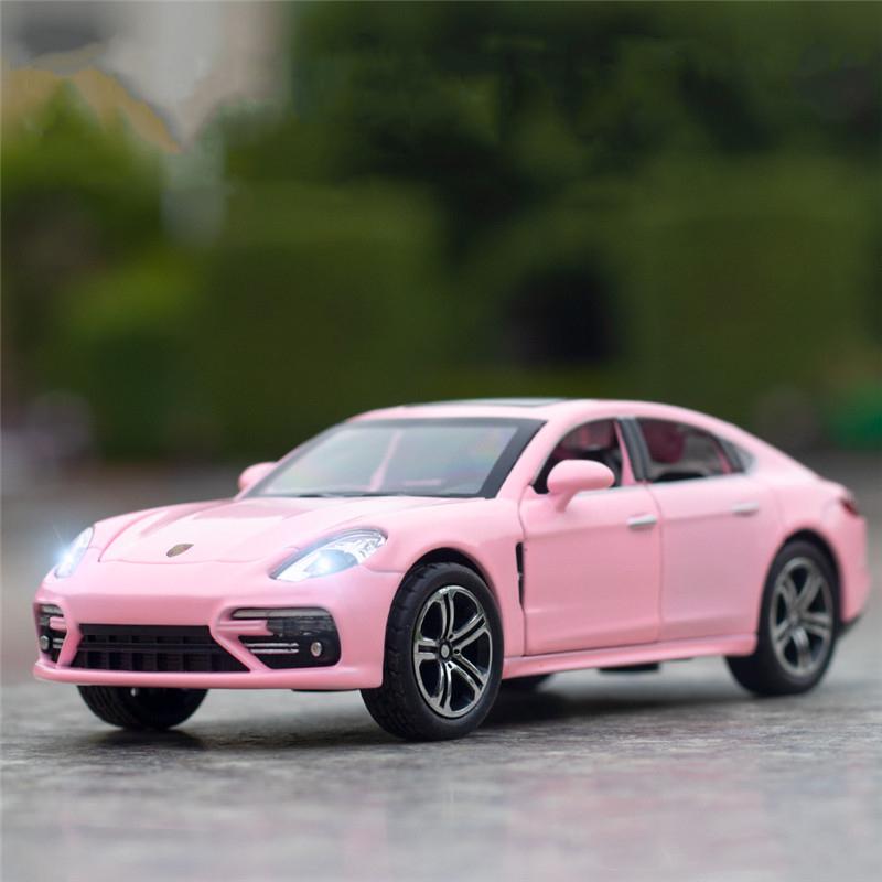 1/32 Porsche Panamera литая модель автомобиля со звуком и светом игрушечный компьютер настольный декоративные украшения коллекция подарочная коробка