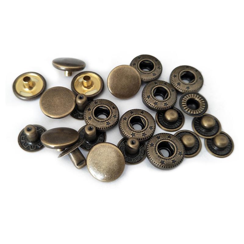 10Sets Sewing Accessories Copper Fasteners Clothes Snap Buttons Press Studs Garment DIY