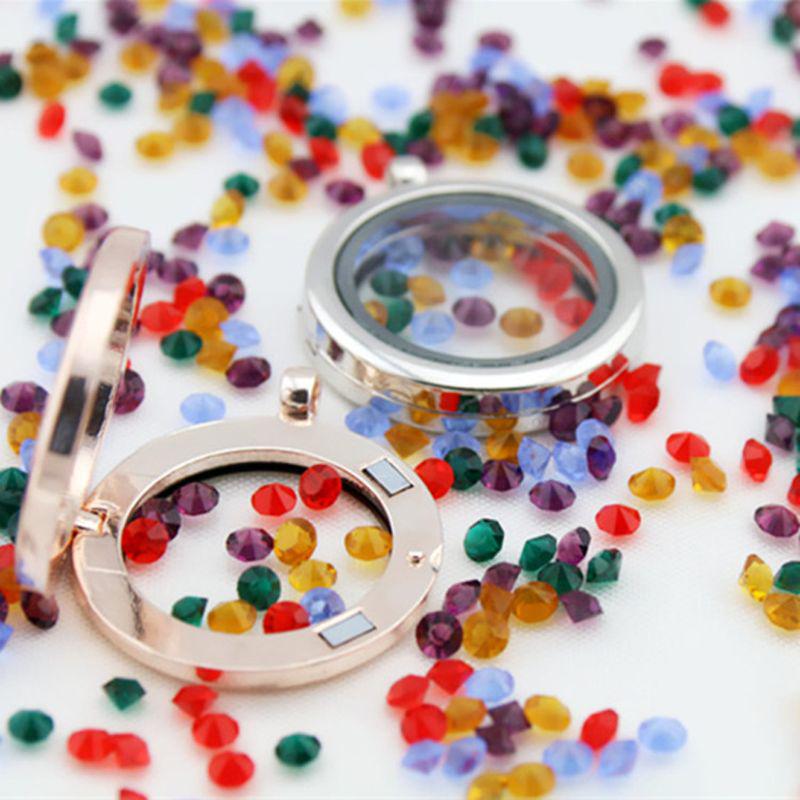 Живая память Плавающий Шарм Круглый Стеклянный Медальон Кулон Ожерелье Модные Ювелирные Изделия