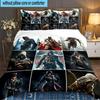 3PCS Game Creed Bedding Set,Including 1pc Duvet Cover And 2pcs Pillowcases Perfect for Bedroom, Dormitory, Large size Fan Christmas gift