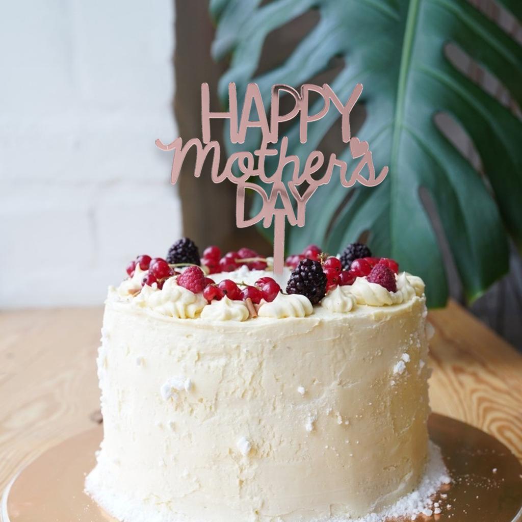 10 шт. Вставка для торта Топпер для вечеринки в честь Дня матери Украшения на день рождения Фестивальная шпажка Акриловые торты